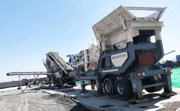 安徽时产180吨移动破碎砂石生产线