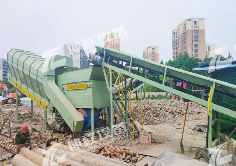 江西建筑垃圾分拣设备安装现场
